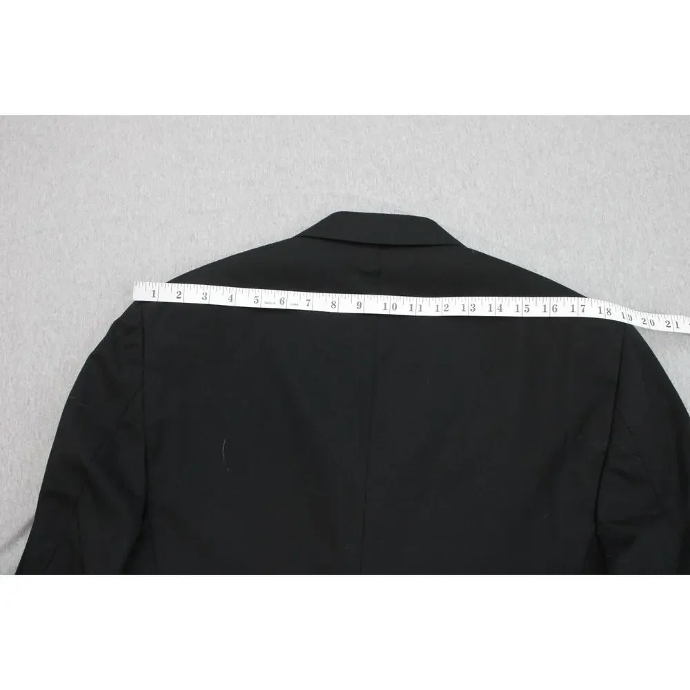 Lauren Ralph Lauren Blazer Mens 40R Black 100% Trim Fit 2-Button Single Breasted